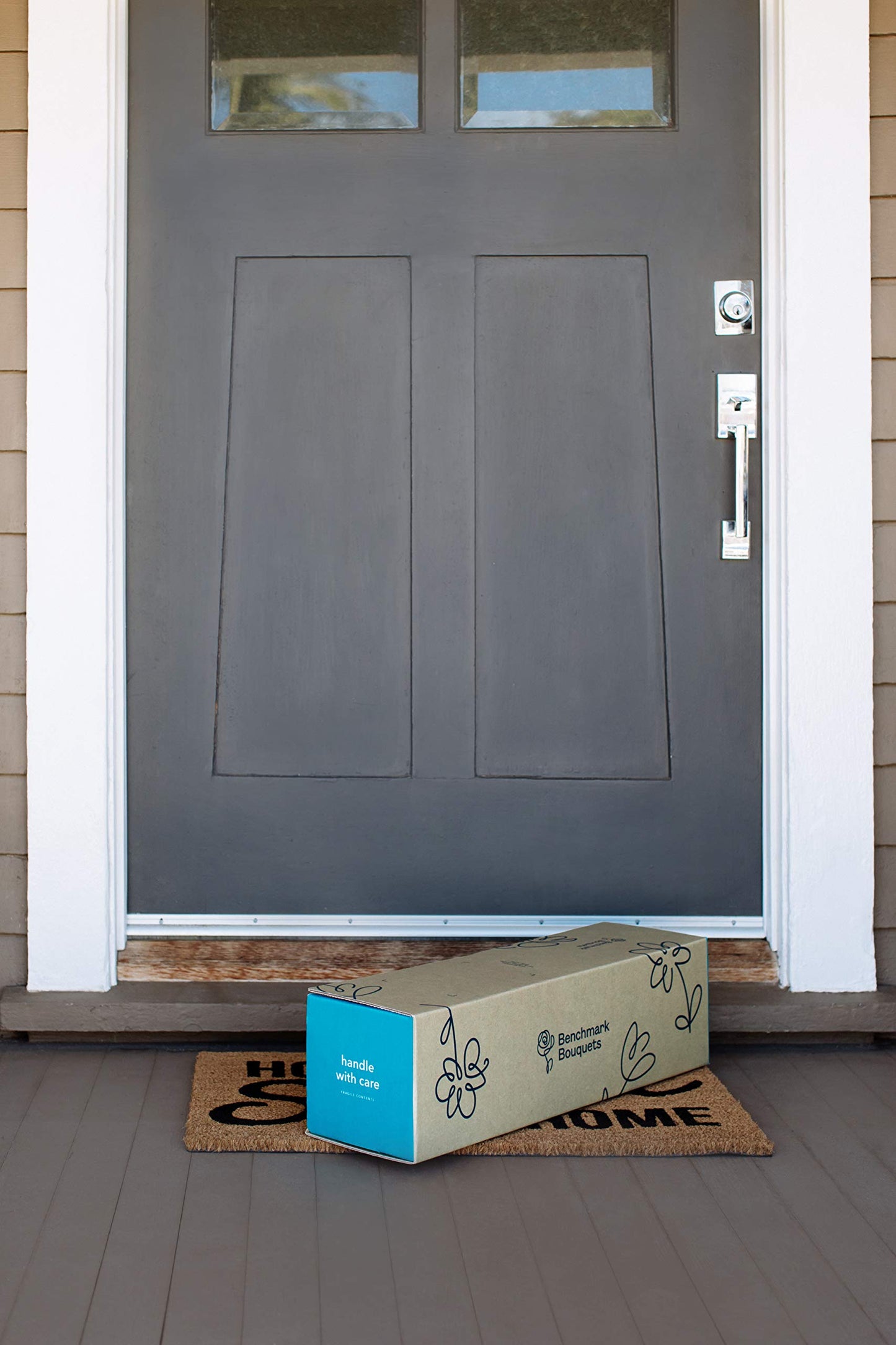 Benchmark Bouquets - Flowering Fields (Glass Vase Included) - Fresh Flowers for Delivery - Gift for Graduation, Birthday, Anniversary, Sympathy, Get Well, Congratulations