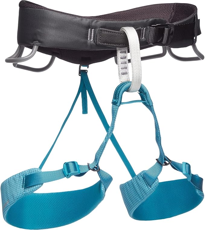 BLACK DIAMOND Women’s Momentum Rock Climbing Harness | Dual Core Construction | Adjustable Waist & Leg Loops | Lightweight...