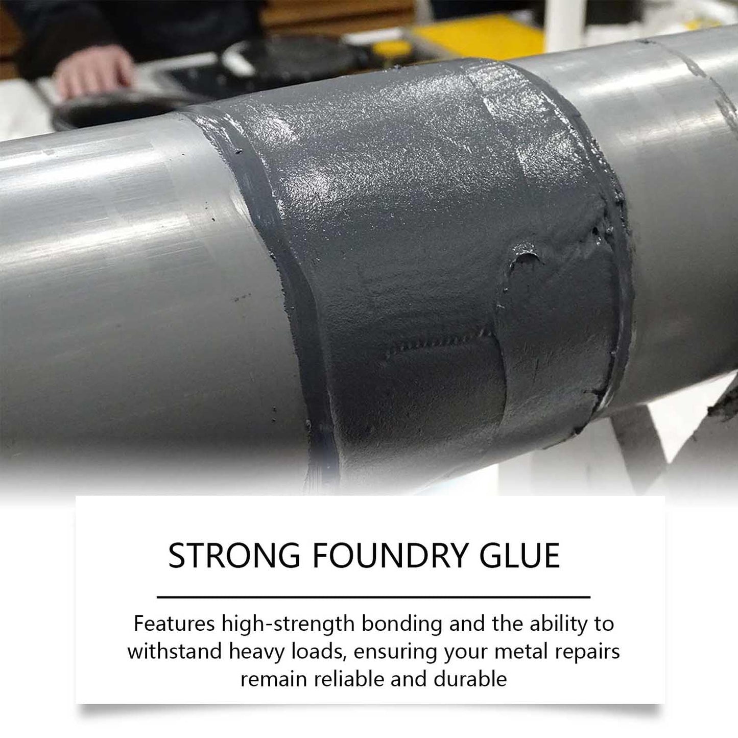 KAVLEE Strong Foundry Glue, High Temperature Resistant Casting Repair, Metal Repair Glue, Premium Liquid Welding Filler for Metal Defects and Repairs (2Kit)