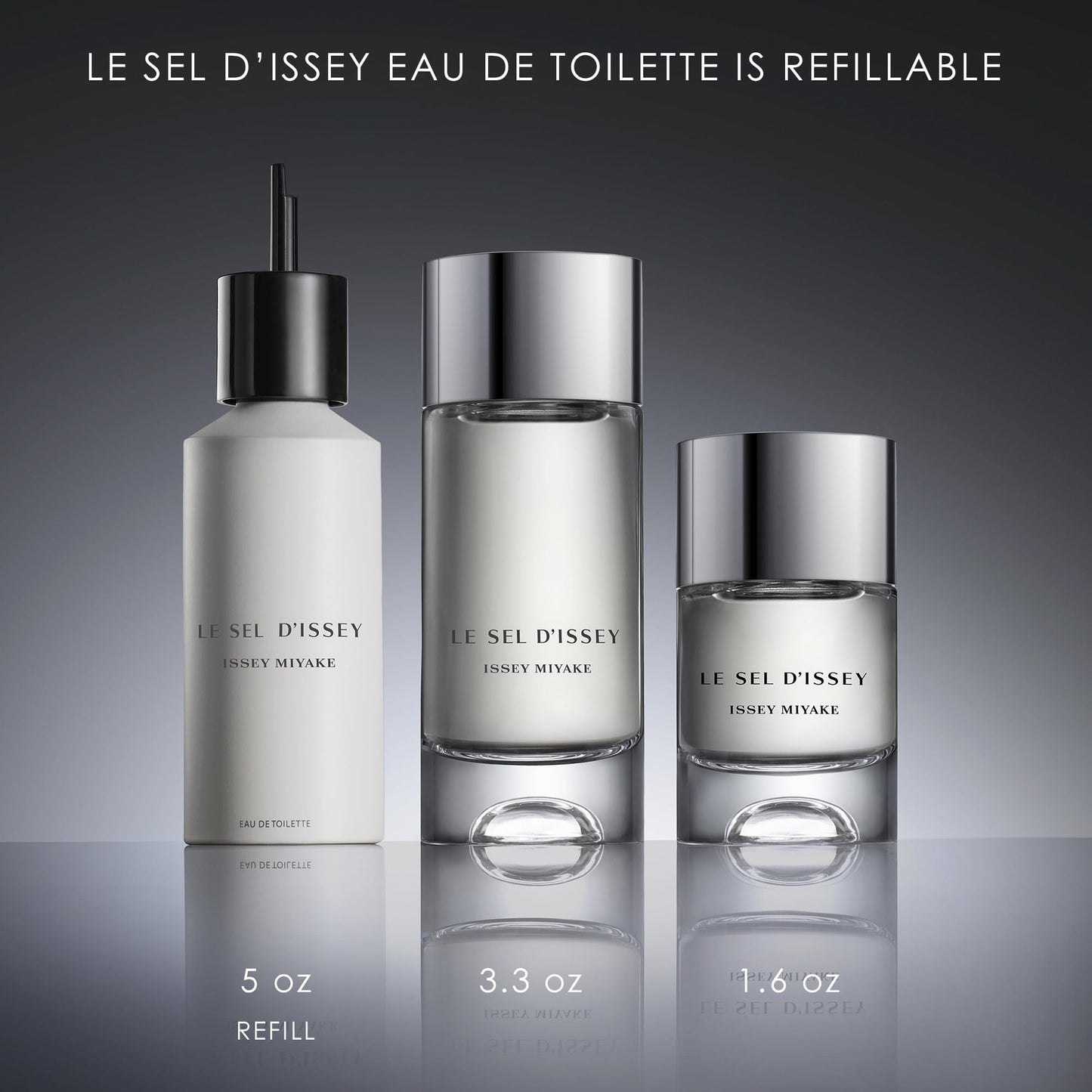 Issey Miyake Le Sel d'Issey Eau de Toilette - Fresh Woody Marine Fragrance for Men - With Salt Accord, Marine Seaweed, Ginger &
