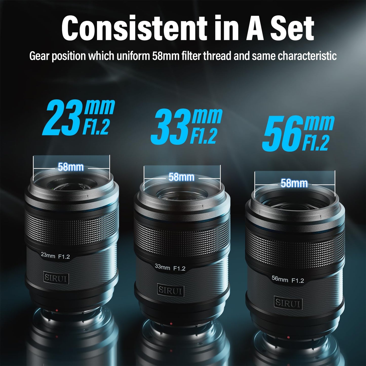 SIRUI Sniper 33mm Autofocus Lens, F1.2 Wide Angle APS-C Camera Lens for A5, A6, FX30, ZV-E10 (E Mount, Black)