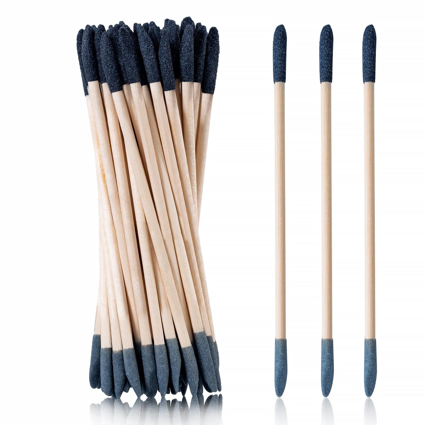 30 Pcs Sanding Sticks, Premium Double-Ended Matchstick Sanding Stick for Small Area/Hole Sanding, Fine Detail Polishing Sticks for Plastic Models/Wood/Metal, 120/280 Grit