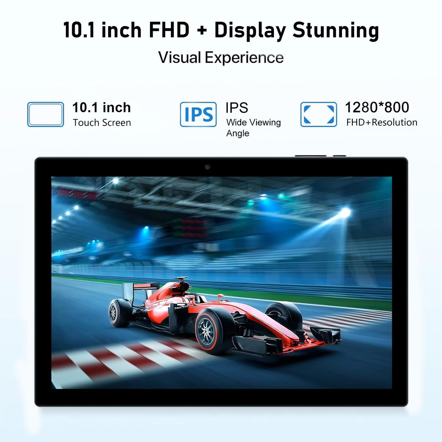 Android 14 Tablet, 10 Inch 8Gb Ram+64Gb Rom+1Tb Expand, 1.8Ghz Quad-Core Processor, 2 In 1 Tablets With Keyboard/Mouse/Case/Styl
