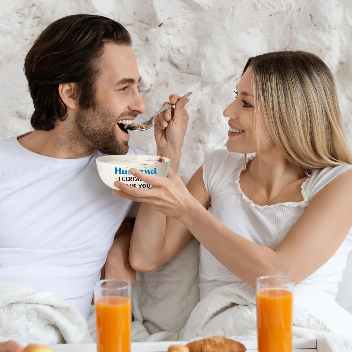 Husband Gifts for Birthday Fathers Day,Best Ever Husband Gifts for Wedding Anniversary from Wife,Funny Cereal Bowl and Cereal Killer Spoon Sets Present for Valentines Day Christmas