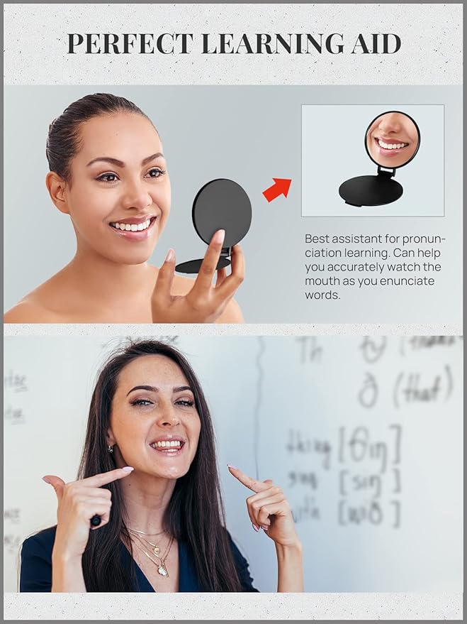 72 Pcs Compact Mirrors Bulk, Round Pocket Mini Folding Makeup Mirror for Purse(4-Color)