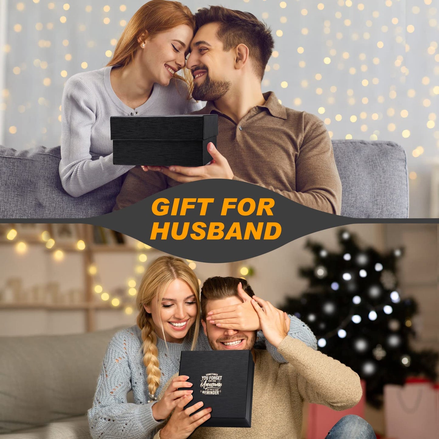 Gifts For Husband - Premium Insulated Tumbler & Multi-Tool Pocket Knife Set with Keychain & Greeting Card - Perfect Best Gifts,Anniversary, Birthday Gift for Him - Mens Wedding Keepsake Box