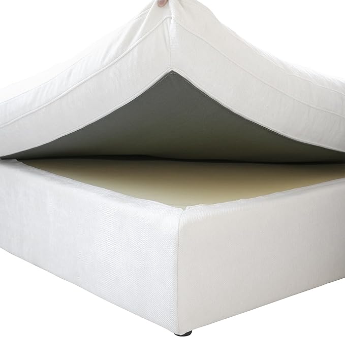 Could Couch Modular Sectional Sofa with Ottoman,Down Filled 120inch U Shaped Couch,Convertible Sofa Bed Living Room Set,6 Seat Sleeper Couched Bed, Cover Washable and Replaceable,White