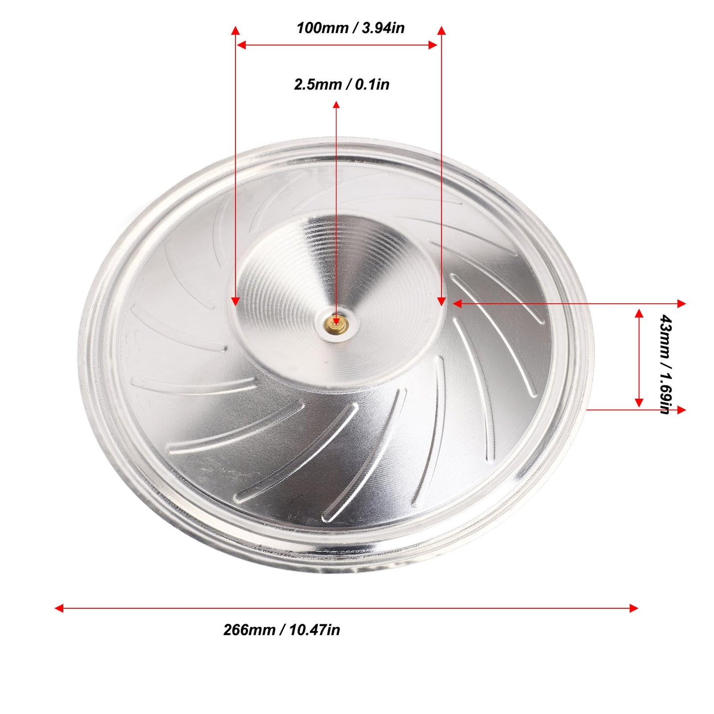 Liebewh Resonator Cone Aluminum Protective Durable Sturdy Resonator Cone Guitar Parts For Guitar Bass Parts Replacement, Liebewh