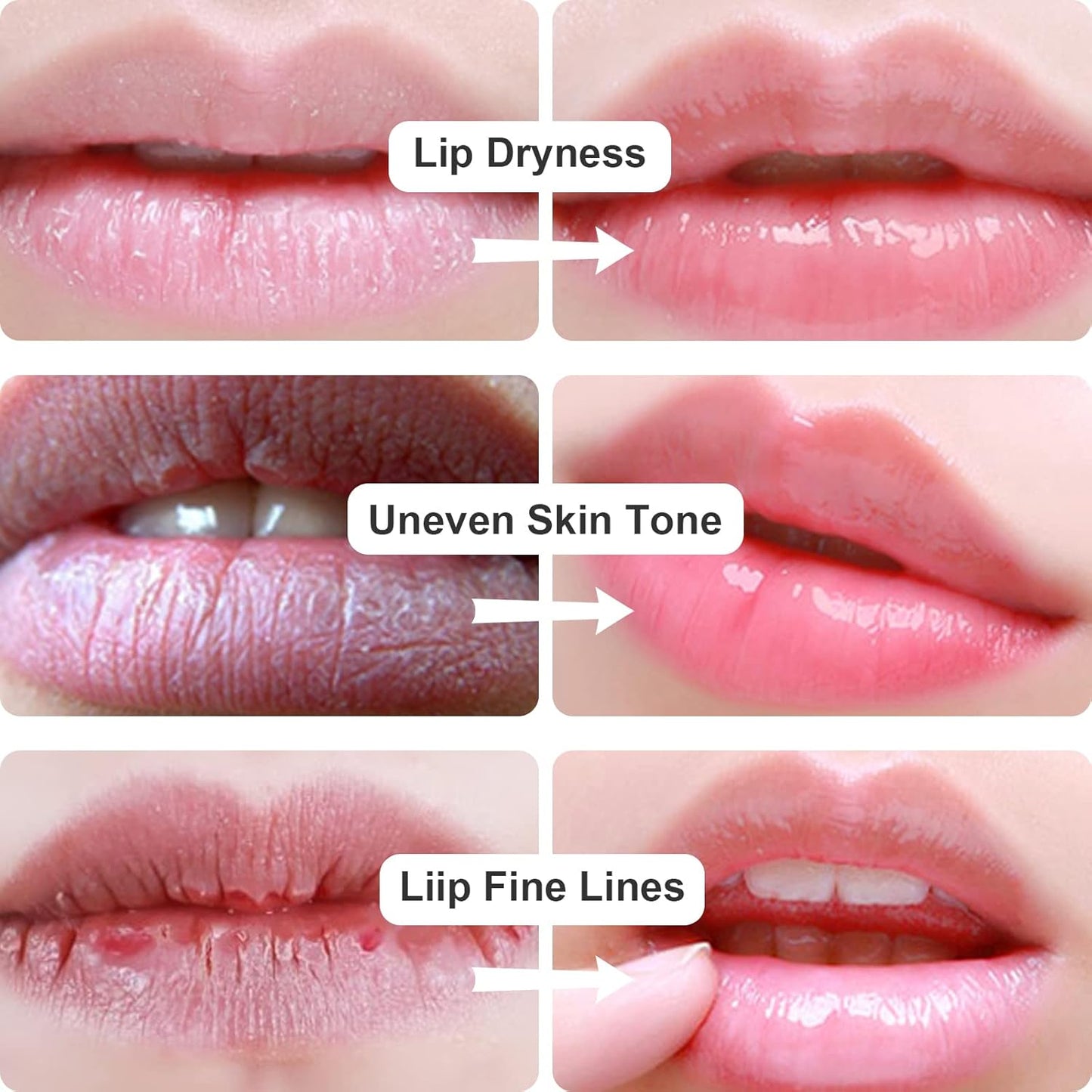 Permotary 30 PCS Collagen Lip Mask Crystal Lip Care Gel Pads for Moisturizing & Reducing Chapped, Smoothing Lip Fine Lines-Lip Patches for Firms & Hydrate and Plump Your Lips