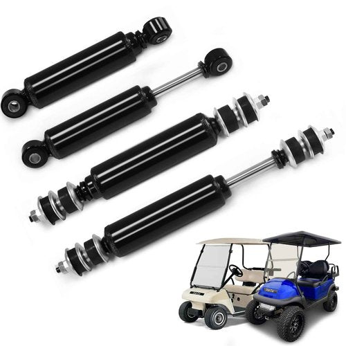 Cartalia Upgraded Golf Cart Front and Rear Shock Absorbers Kit 4 PCS for Club Car DS G&E 1988-up, Precedent G&E 2004-up, Tempo 2018-up, lifted Cart Shocks Replaces OEM 1014235,1014236,1010991,1015813