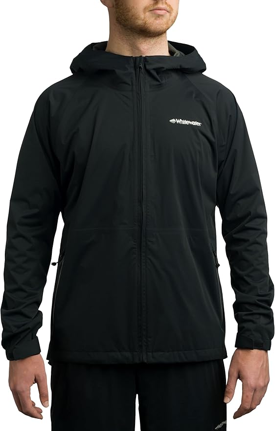 Whitewater Fishing Men’s Packable Rain Jacket, Lightweight Waterproof Rain Gear
