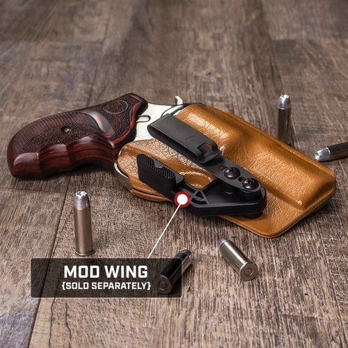 Tulster RATH IWB Kydex Revolver Holster fits: Colt King Cobra Carry 2" .357 Magnum | Ambidextrous Inside The Waistband Appendix Concealed Carry