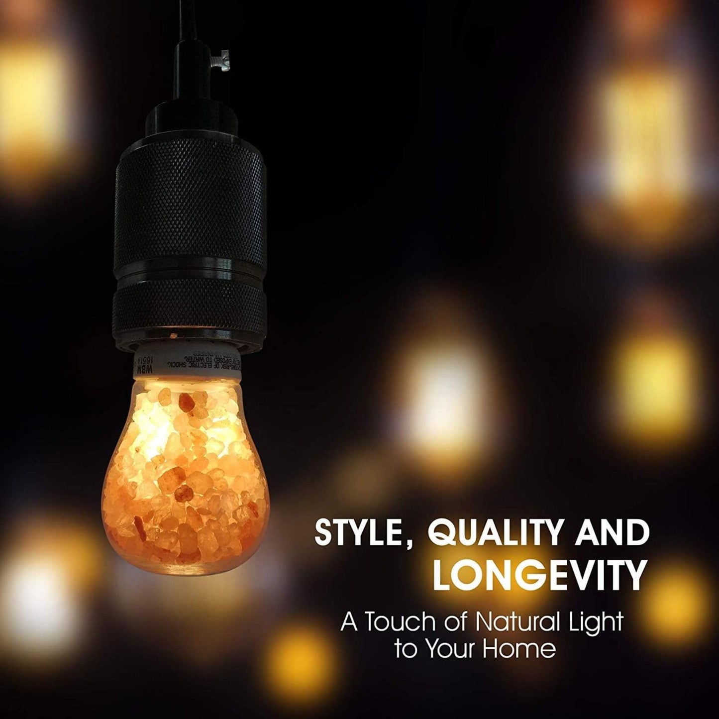 Himalayan Glow Salt Light Bulbs (Pack of 2) Salt Lamp with Dimmer Switch