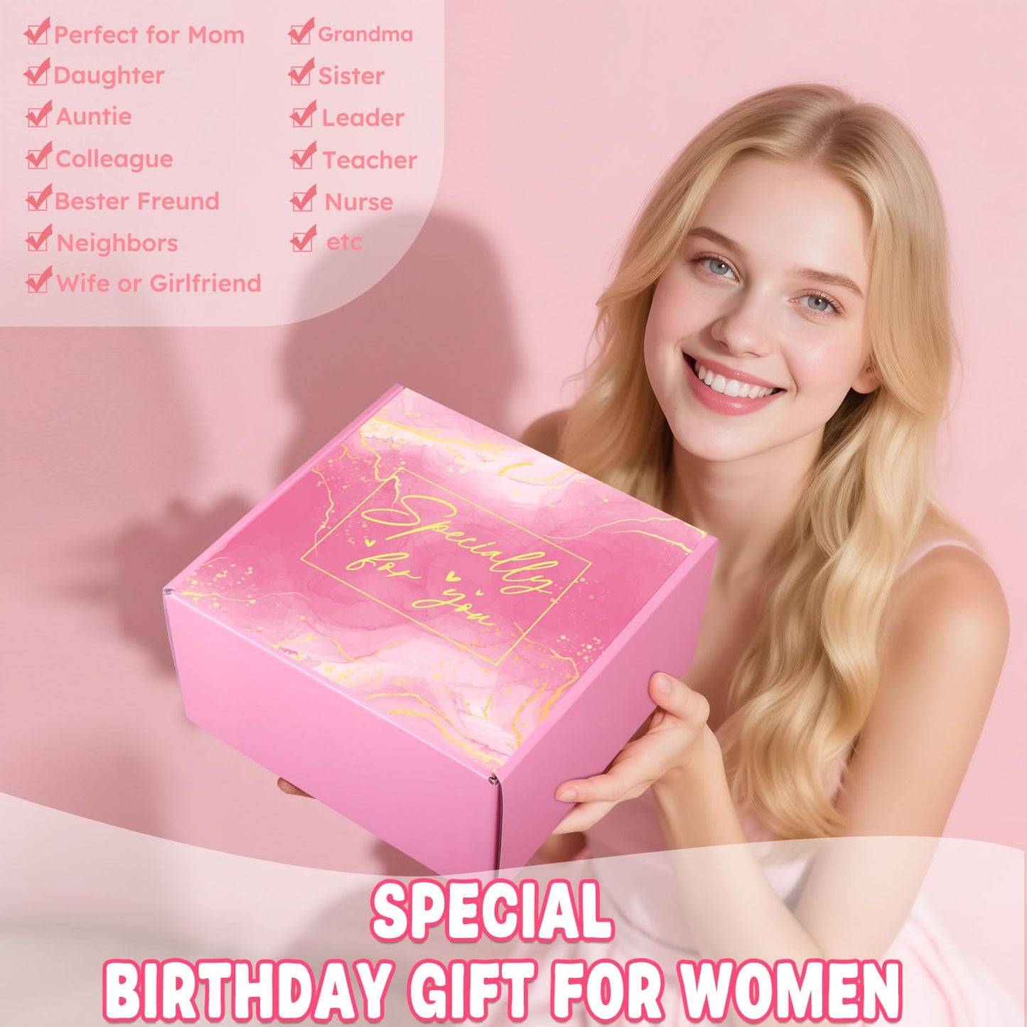 Birthday Gifts for Women, Self Care Gifts Happy Birthday Gifts for Women Relaxing Spa Gift Basket Not A Day Over Birthday Gift Ideas for Woman Happy Birthday Gift for Her, Mom, Wife, Sister, Friend