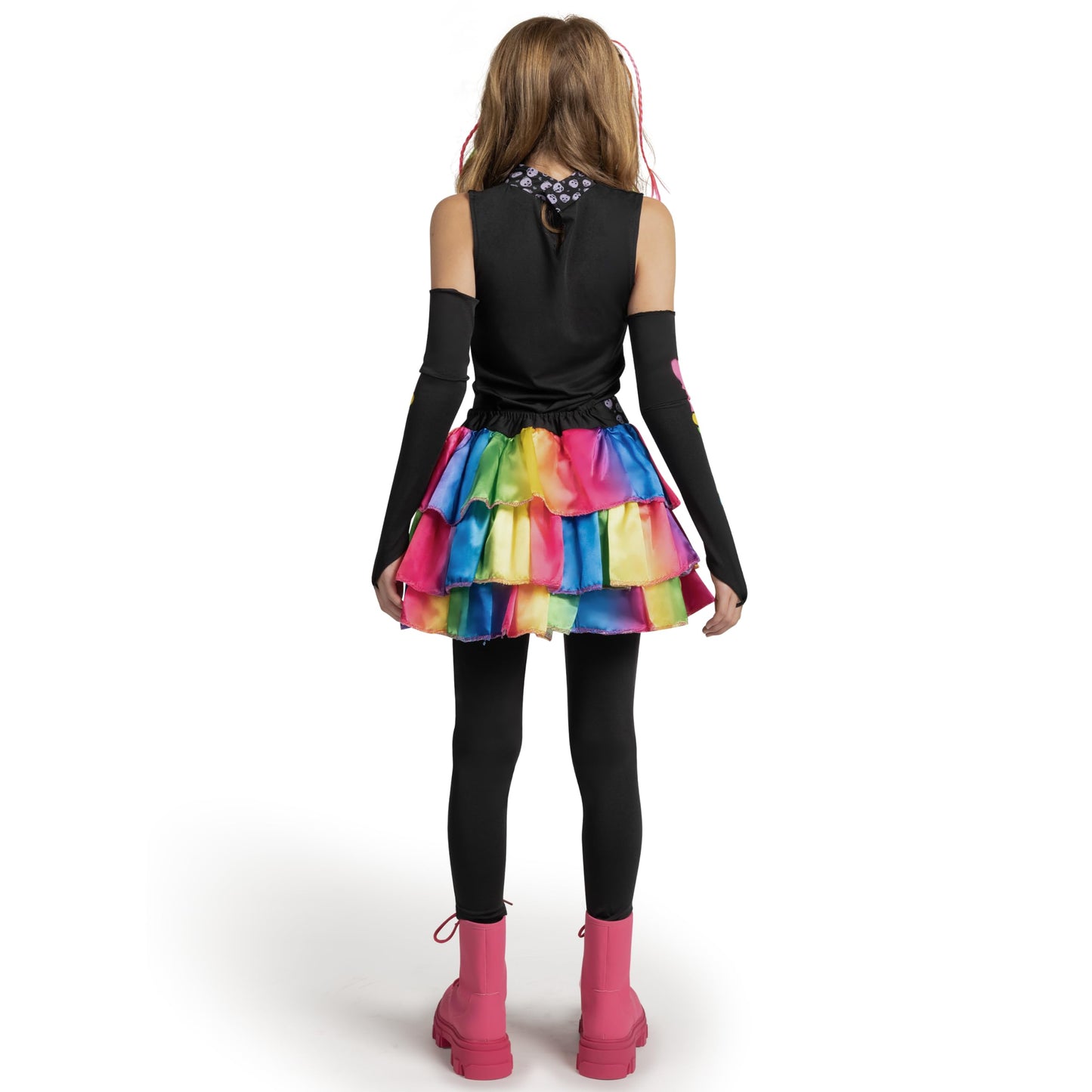 Spooktacular Creations Halloween Kids Skeleton Costume, Funky Punky Bone Colorful Skeleton Deluxe Costume, Halloween Set