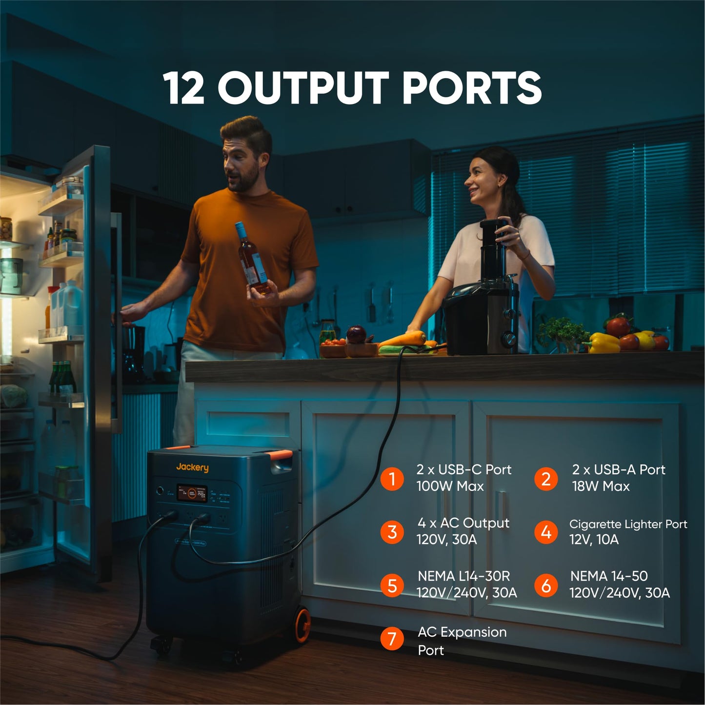 Jackery Solar Generator 5000 Plus Portable Power Station with Extra Battery, 10kWh LiFePO4 Battery, 7200W AC Output Solar Generator for Home Use, Emergency Backup