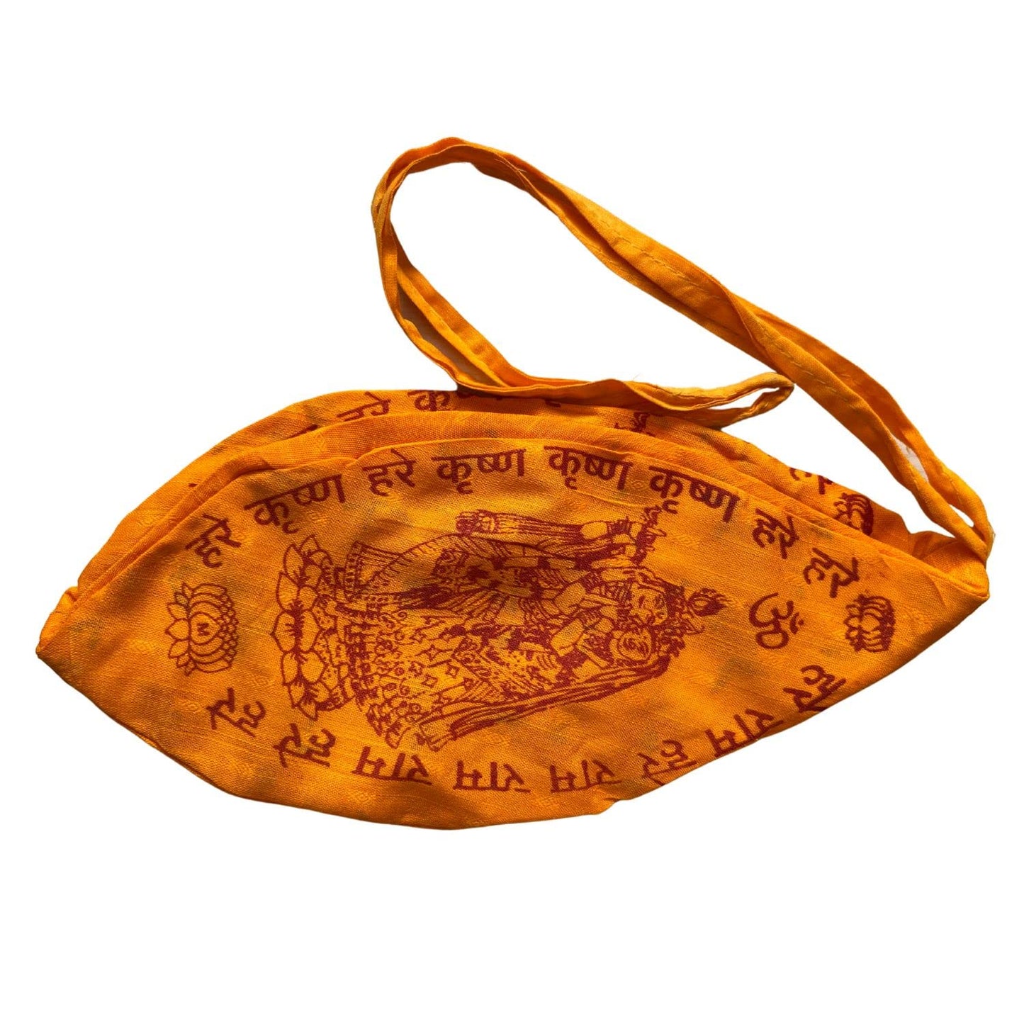 NAISHA Gaumukhi Japa Mala Bag & Hare Rama Hare Krishna Tulsi Holy Basil Japa Mala 108+1 Beads Original for Daily Mantra Jaap, Be
