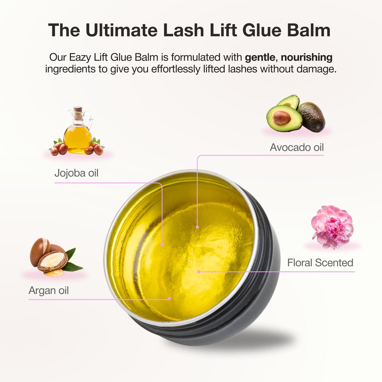 Curacoro Eazy Lash Lift Glue Balm, Nourishing Lash Lift Adhesive for Eyelash Curling & Lamination | Hydrating, Long-Lasting Lash