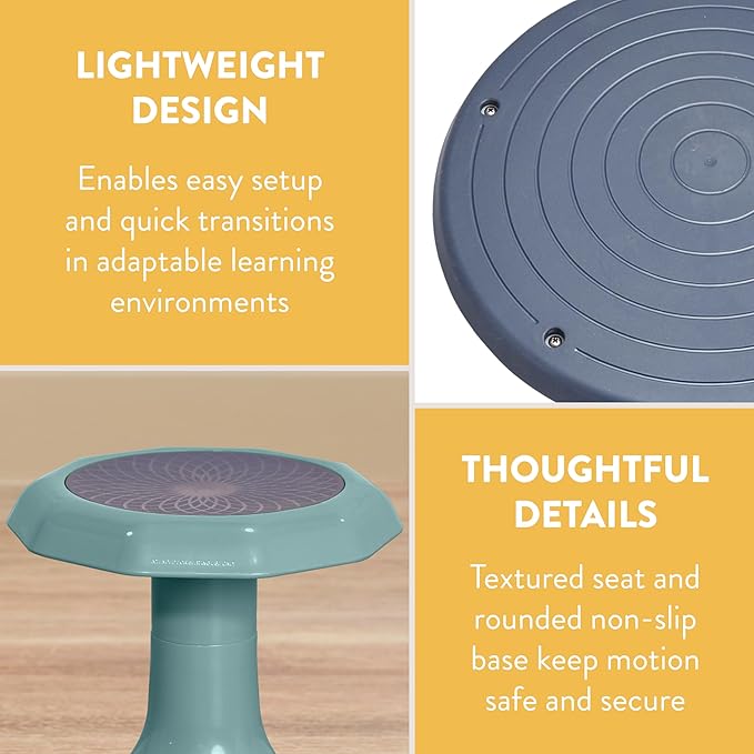 Back2School Express Wobble Stool, 15", Flexible Seating, Seafoam