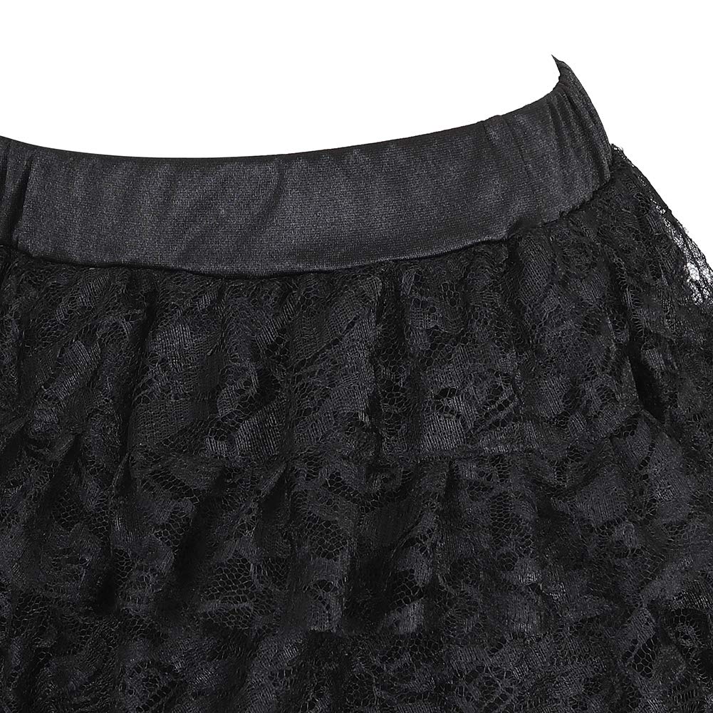 Zhitunemi Plus Size Steampunk Costume for Women Black Skirt Gothic Dress Renaissance Skirt Black X-Small