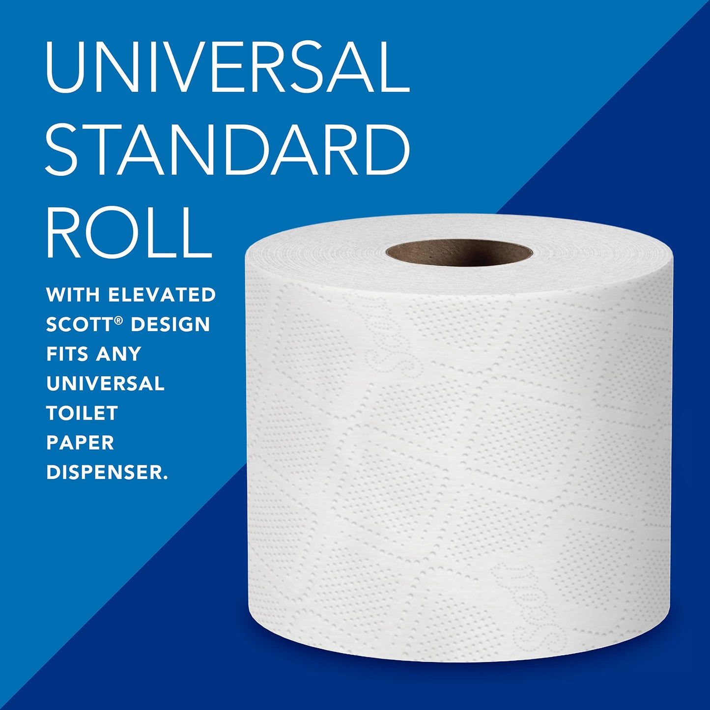 Scott Professional Standard Roll Toilet Paper, Bulk (04460), 2-Ply, Elevated Design, White, Individually Wrapped (80 Rolls of 550 Sheets, 44,000 Sheet Total)
