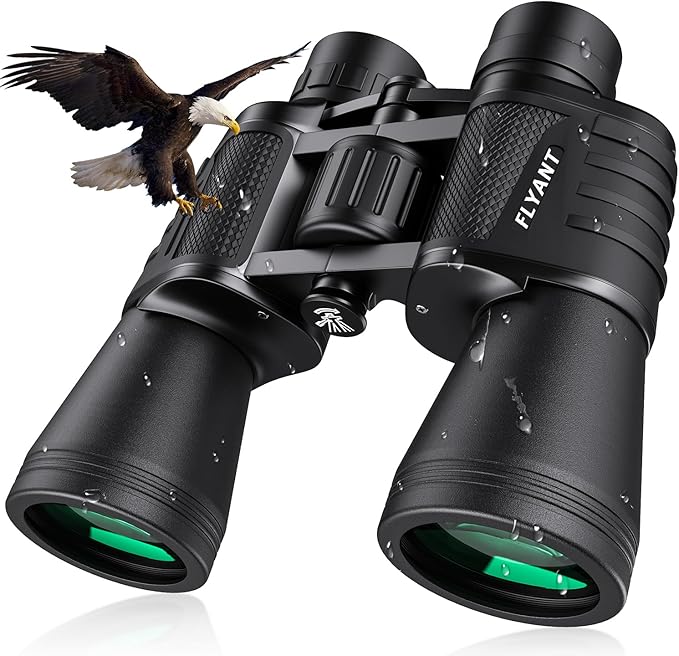 20x50 High Powered Binoculars for Adults, Waterproof Compact Binoculars with Low Light Vision for Bird Watching Hunting Ca...