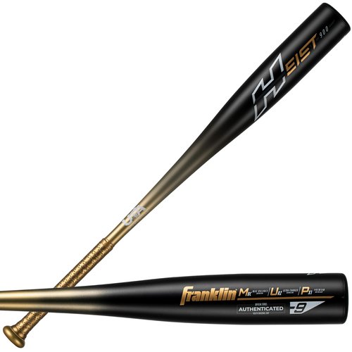Franklin Sports Metal Youth Baseball Bat - Heist Kids Bats for Ages 8-12 - 2 5/8" Inch Big Barrel - Youth Drop -9 - USA Baseball Approved - 30" Inch / 21oz. - Black Heist 900