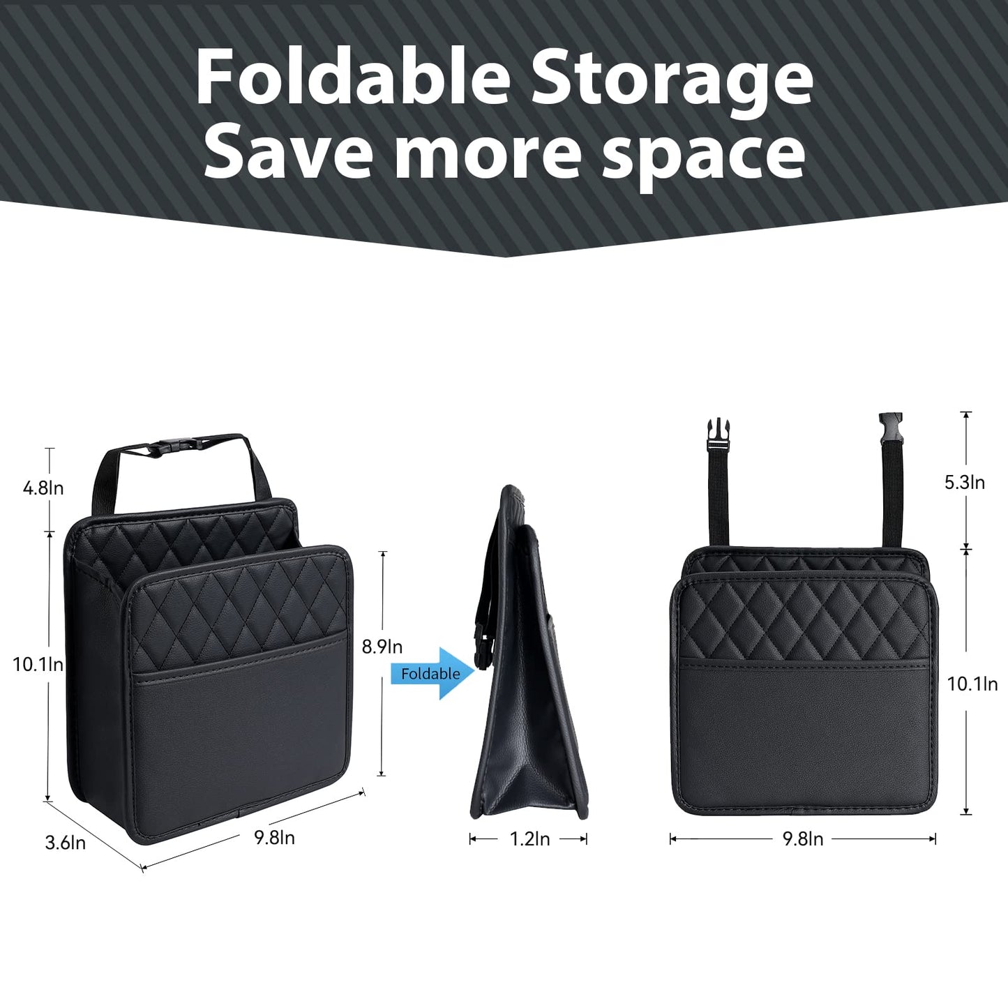 FrgKbTm Car Seat Back Hanging Bag Car Document Holder Multi-Pocket Bottle Bag Storage Box Organizer Travel Tidy Pouch Pocket Kids