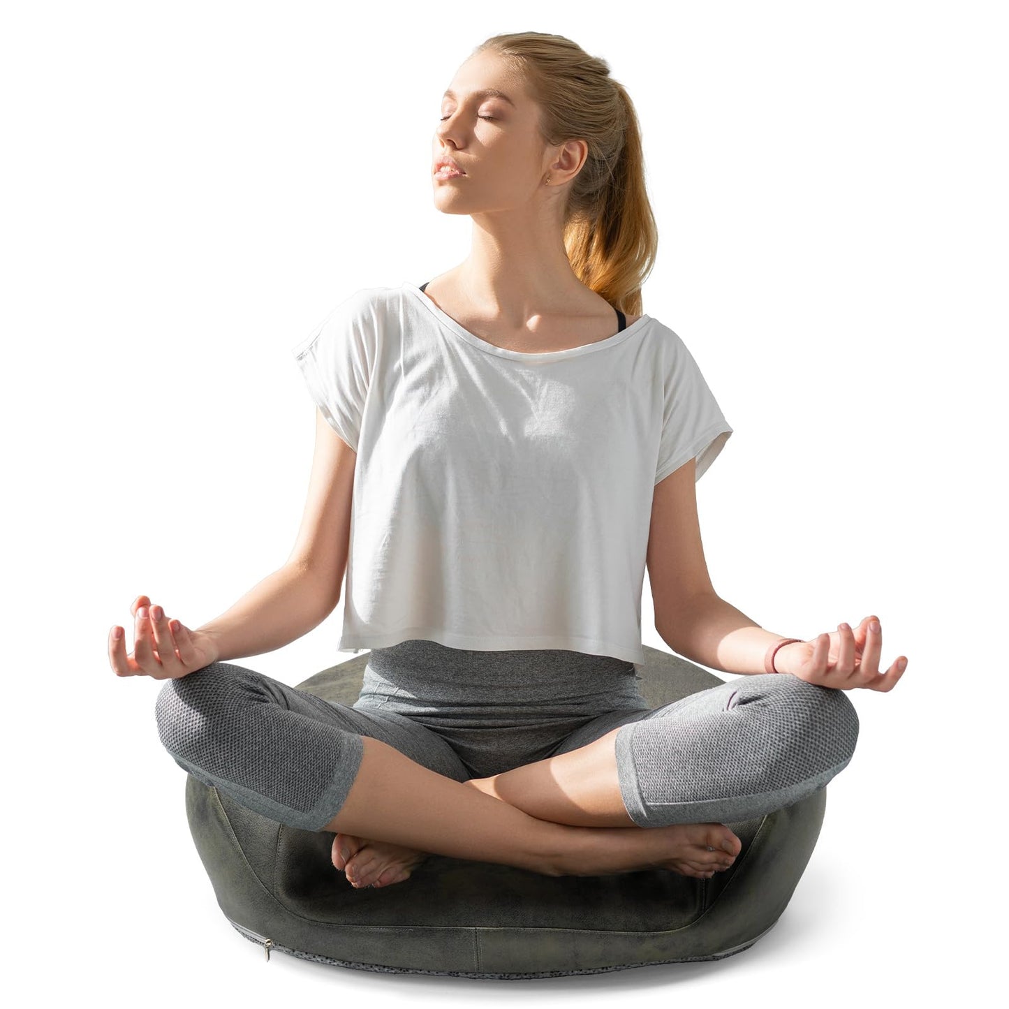 SUMIHUM Meditation Cushion, Comfortable Floor Pillow for Adults Sitting, Reading, Yoga, Large Floor Cushion Seating for Living Room Tatami Home Decor