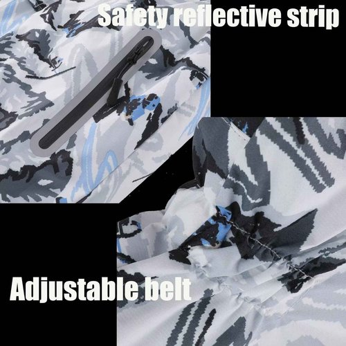 OHSNMAKSL Kid's Snowsuits Boys Ski Suits Jackets Girls Waterproof Coats Jumpsuits Winter Snowboarding Outdoor23HXF-Boy-Snow/White-8-9