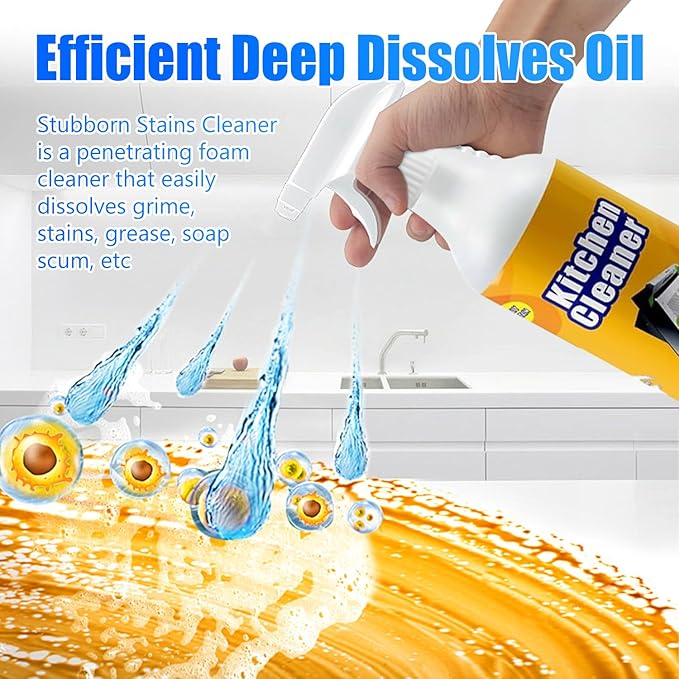 Gihen Multi-Purpose Cleane- Effective Multi-Purpose Cleaner with Spray Nozzle Spray & Towel for Kitchen, Household, Oven, Stove, Range Hood, Sink, Gihen Heavy Oil Cleane