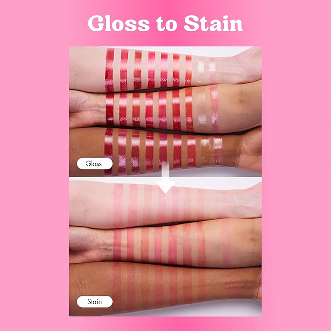 COLORGRAM Fruity Glass Tint 15 Satisfied Fig, Non-Sticky Formula for Glass-Like Shine and Effortless Application