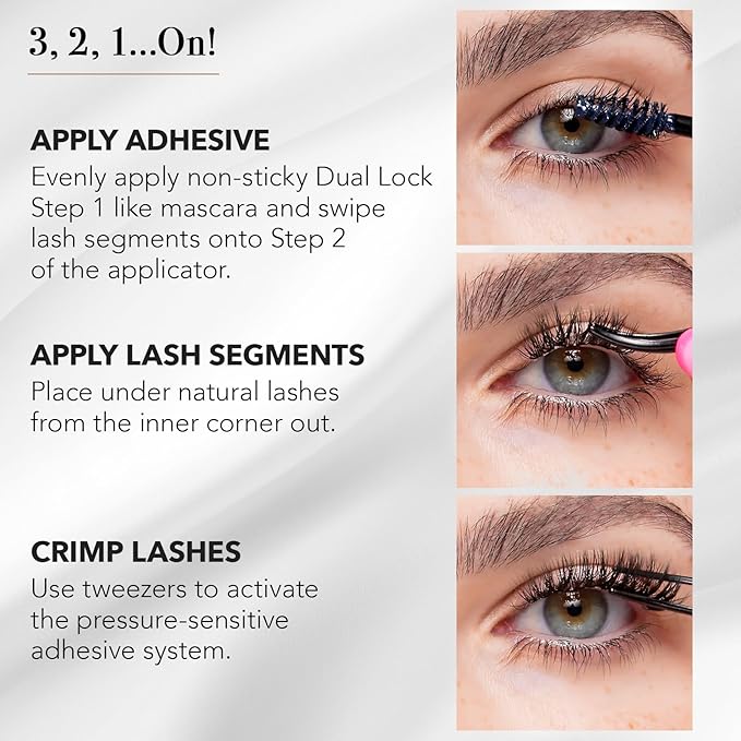 Pro Lash SoftWear Clean Girl Mini Lash Clusters Kit - Natural-Looking, Lightweight Lashes - 7-Day Cluster Eyelash Extensions - False Eyelashes Plus Adhesive and Tweezers - Doll Eye No. 38