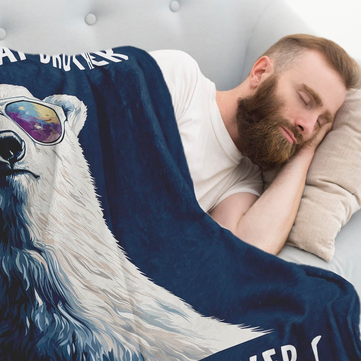 Hudiegify Gifts for Brother, Brother Graduation Presents, Brothers Birthday Gifts, Present for Brothers Step/Half, Father's Day Funny Blanket 60"x50"