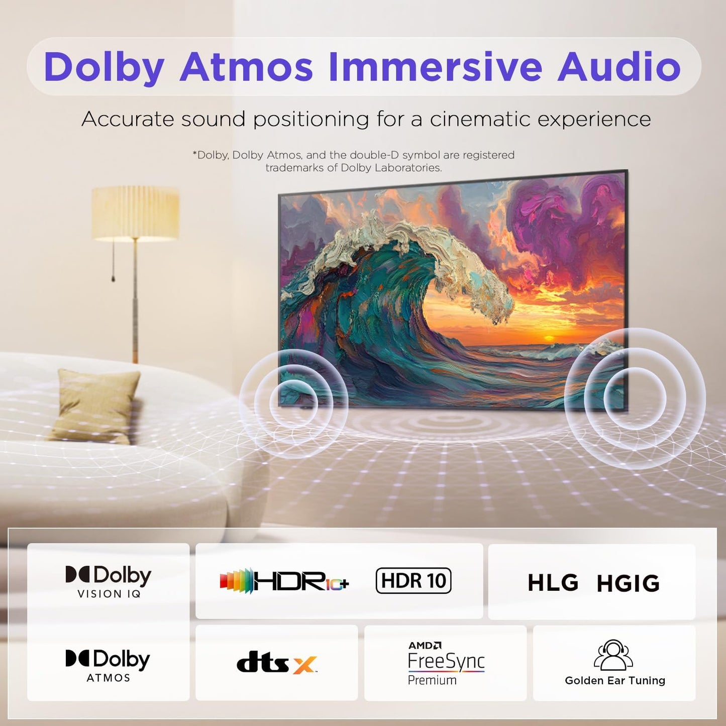 iFFALCON 75-Inch Class QLED 4K F75 Smart TV, Ultra-Slim 1.1'' Floating Picture Frame TV, Seamless Wall-Mount Installation | Dolby Vision IQ, 144Hz, Google TV, Alexa(Add TV & Frame to Cart Together)