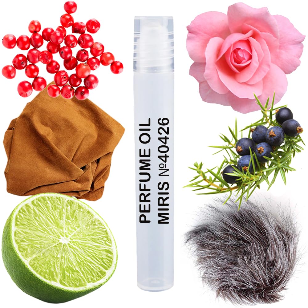MIRIS No. 40426, Inspired by French Leather, Long-Lasting Unisex Perfume Oil for Women & Men Roll-On, Rollerball 0.34 Fl Oz / 10 ml