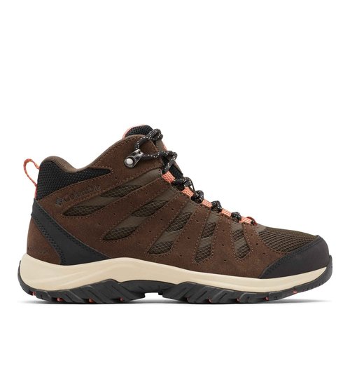 Columbia Women's Redmond III Mid Waterproof, Cordovan/Dark Coral, 8.5