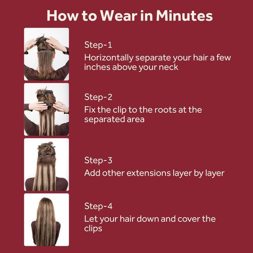 SoBeauty Clip in Hair Extensions Real Human Hair, Jet Black 100% Human Hair Extensions Clip in, Tangle-free Silky Straight Hair Extensions for Women, #1 18Inch 120G 7PCS