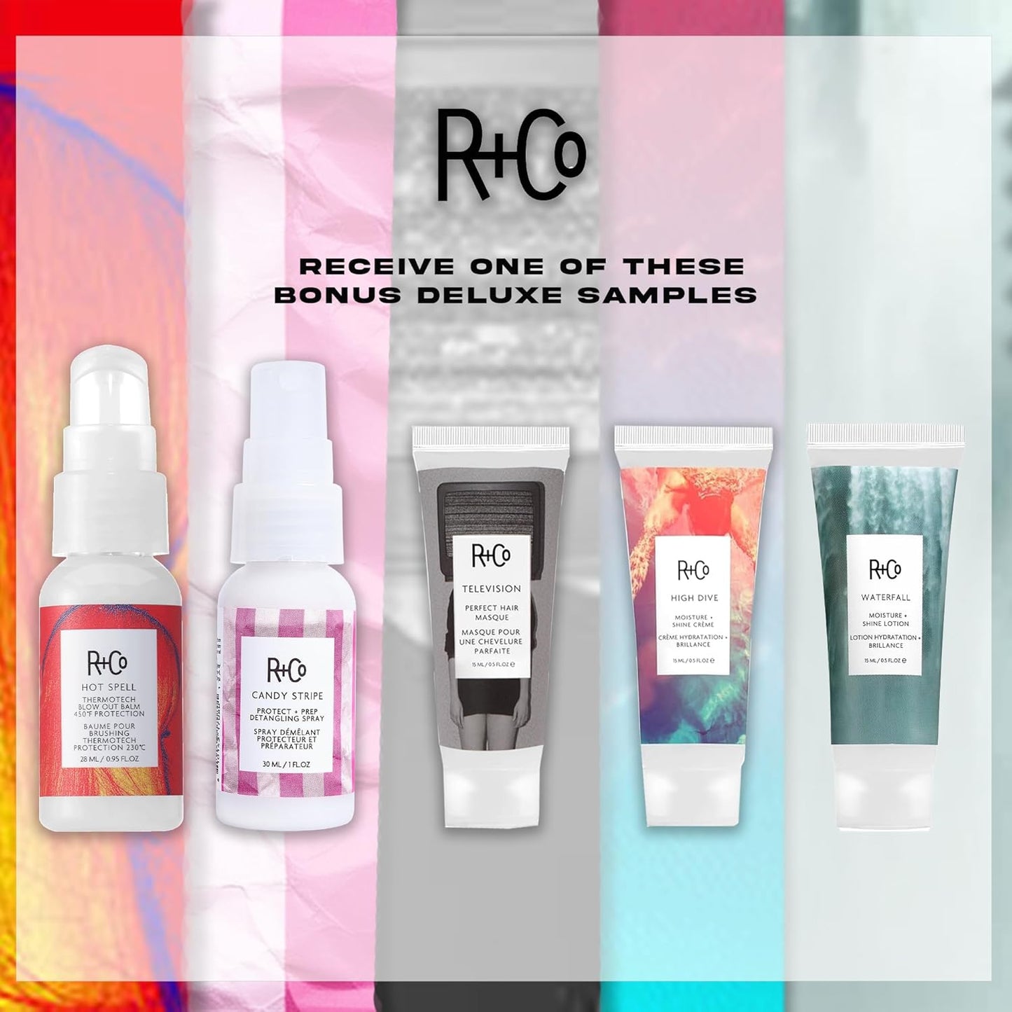 R+Co Atlantis Moisturizing B5 Hair Shampoo and Conditioner Set (1 Liter) + R+Co High Dive Travel Size (.5 Oz) | Body + Shine + Smoothing for All Hair Types | Vegan + Cruelty-Free |