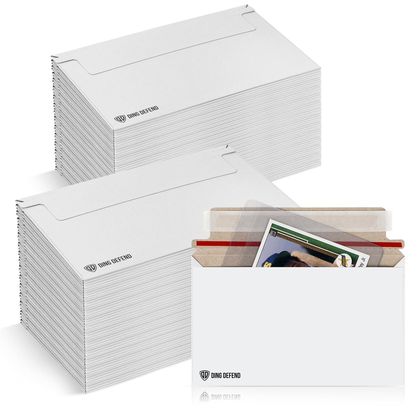 110-Pack Card Shipping Envelopes - 7 x 4.35 Inches Trading Cards Self-Adhesive Mailers, Perfect Fit for Semi-Rigid Sleeves, Toploaders & Ding Defend Protectors - Hobby Mailing Supplies
