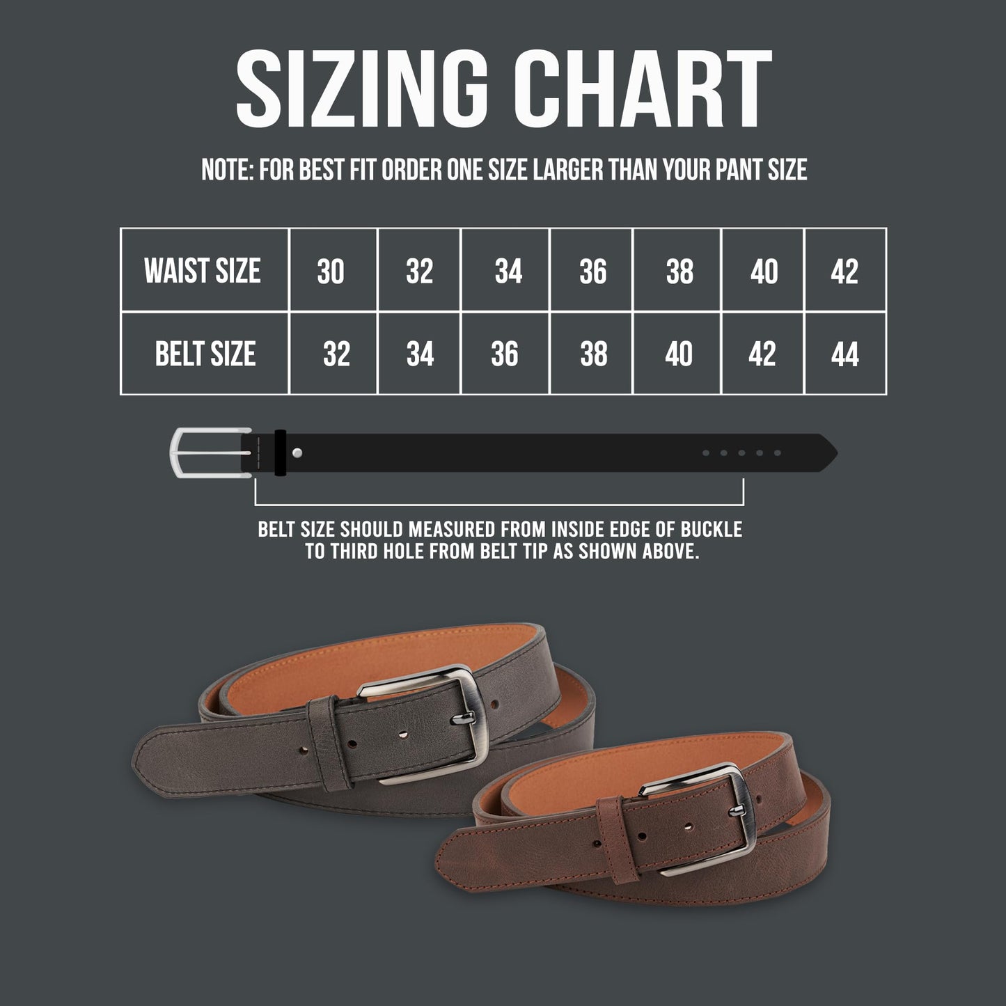 Awesometik Personalized Everyday Leather Belt for Anniversary - 100% European Full Grain Real Leather-Valentines Day Gift for Husband, Casual Jean Belts (Black Engraved, 32 inch)