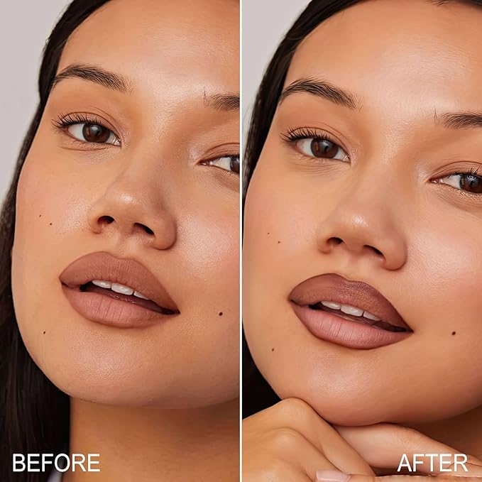 OETUIOW Lip Stain Long Lasting & Waterproof Lip Liner, Non-Stick Cup Highly Pigmented Natural Finish, Lip Gloss for All-Day Color Hold (Mauve)