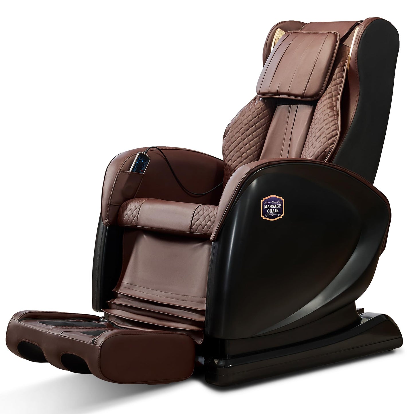 KEIKI 2026 Massage Chair Full Body, Zero Gravity Recliner, Upgraded Calf & Foot Rollers, Waist & Leg Heating, Bluetooth Speaker and Remote Control, Brown