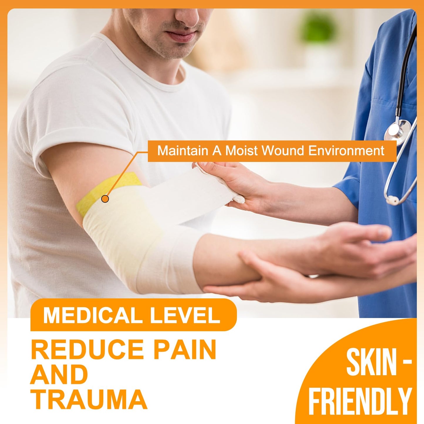 Carbou 4"x4" Medical Xeroform Petrolatum Dressing, Non-Adherent Gauze Pads, Soft Fine Mesh Gauze Patch for Wound Care, Burns, Lacerations, Skin Grafts & Surgical Incisions, 25 Individual Pack