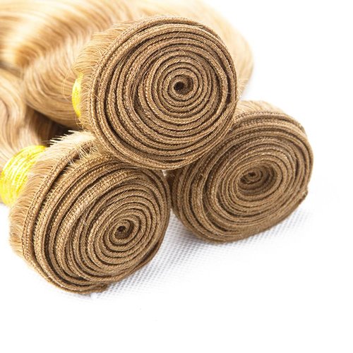 613 Human Hair Bundles Blonde Deep Wave Bundle 613/27 Human Hair Bundle 20 22 24 inch Honey Blonde 3 Bundles 300g