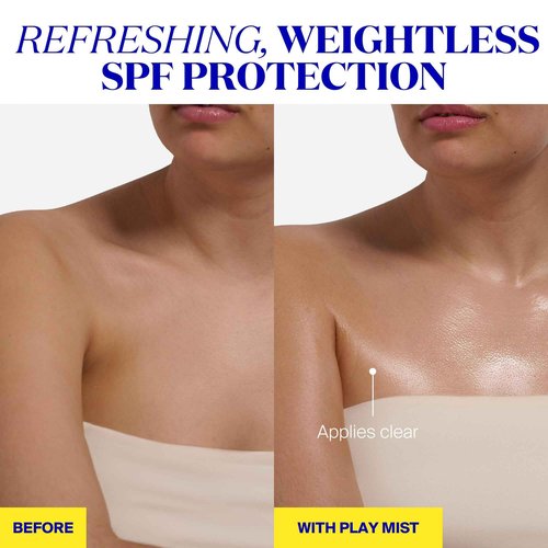 Supergoop! Unseen Sunscreen (1.7 oz) + PLAY Antioxidant Body Mist SPF 50 (6 oz) - Broad Spectrum Body & Face Sunscreen Recommended for Sensitive Skin