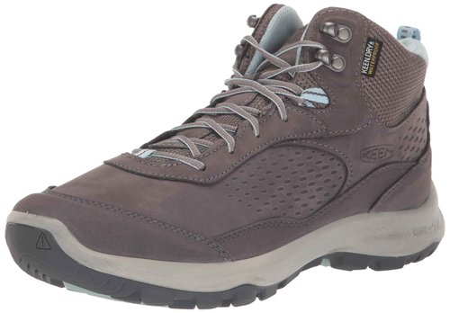 KEEN Women's Terradora Explorer Mid Height Waterproof All Terrain Hiking Boots, Steel Grey/Clear Sky, 5