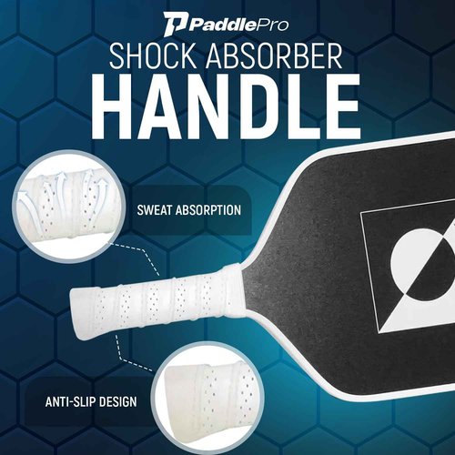 PaddlePro 18K Carbon Pickleball Paddle Set: Lightweight Pickleball Paddle with 4 Balls, Bag & Grip Tapes | Paddles Set for Men, Women & Adults
