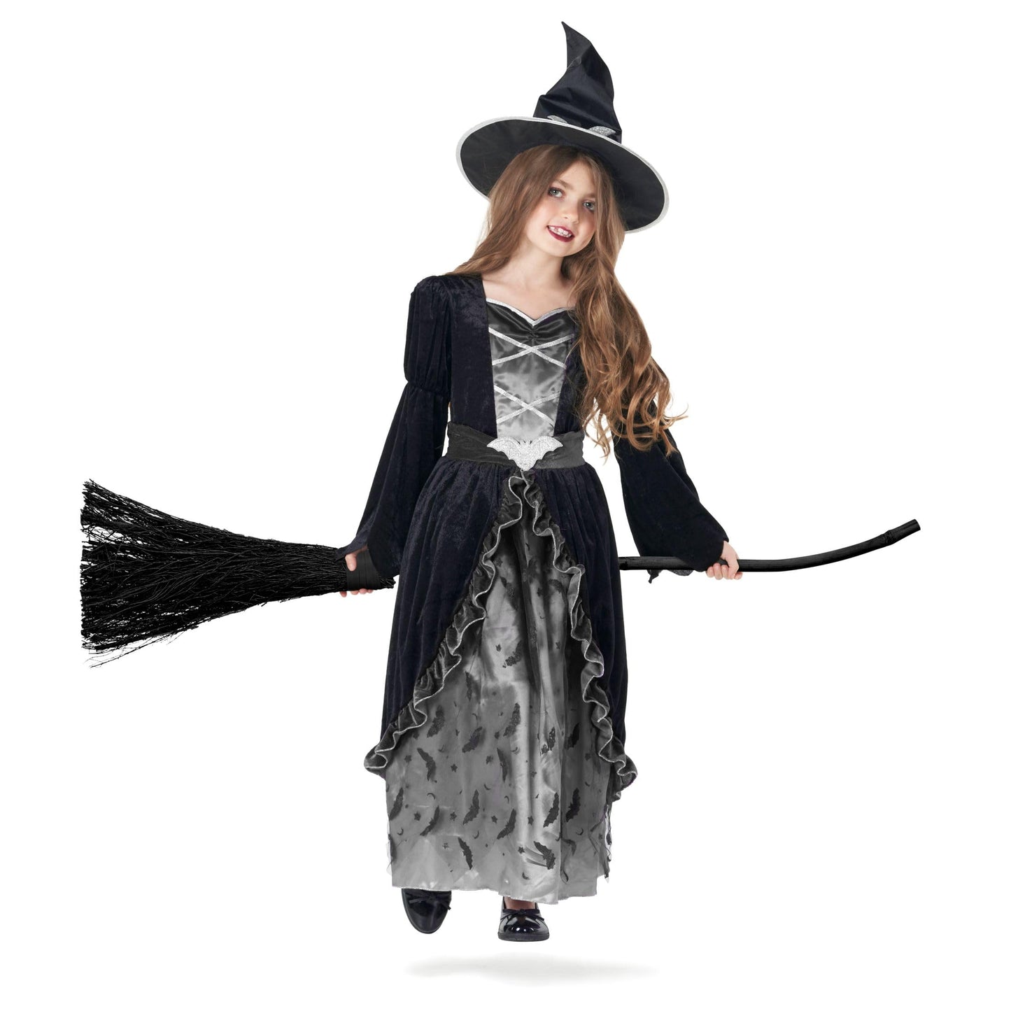 Morph Gray Witch Costume Kids, Witch Costume For Girls, Halloween Costumes For Girls And Toddler, 3-4 Years