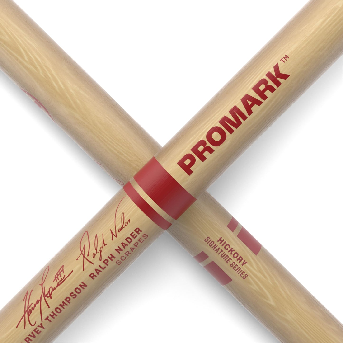 Promark Byos Scrapes Signature Marching Drum Sticks - Ralph Nader And Harvey Thompson Designed Drumsticks - For Tenor Drums